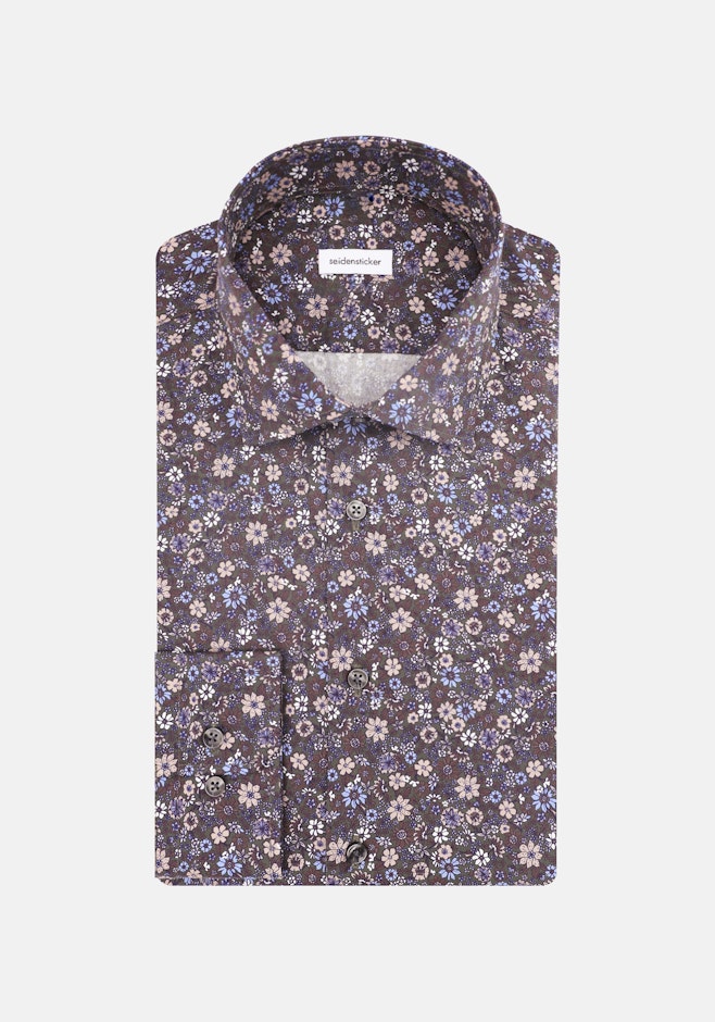 Slim Chemise d'affaires Floral dans Marron | Boutique en ligne Seidensticker