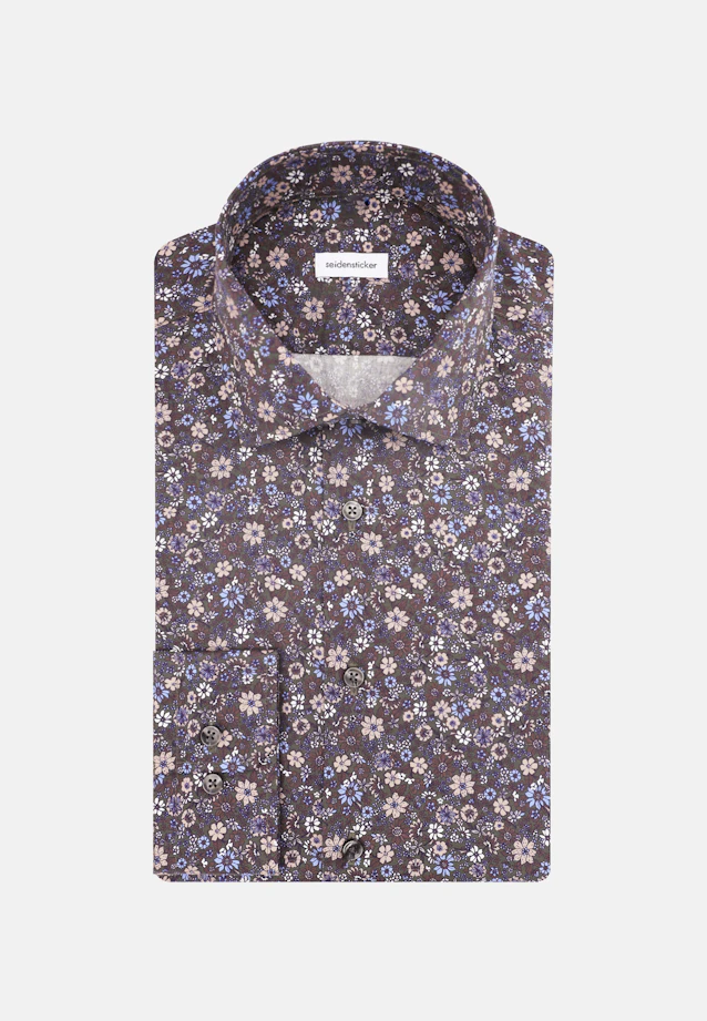 Slim Chemise d'affaires Floral in Marron |  Seidensticker Onlineshop