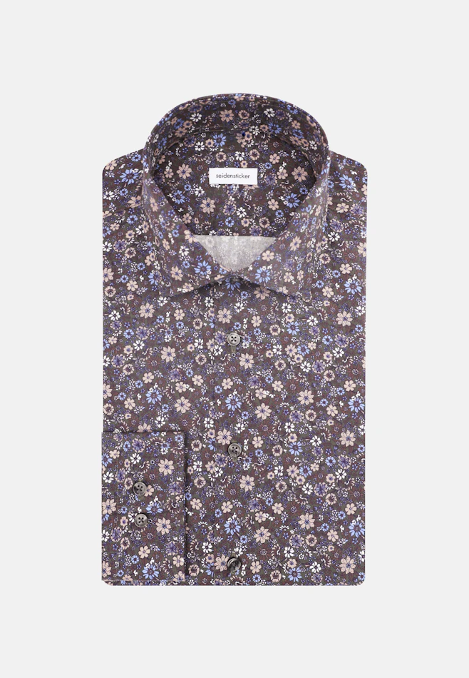 Slim Chemise d'affaires Floral dans Marron | Boutique en ligne Seidensticker