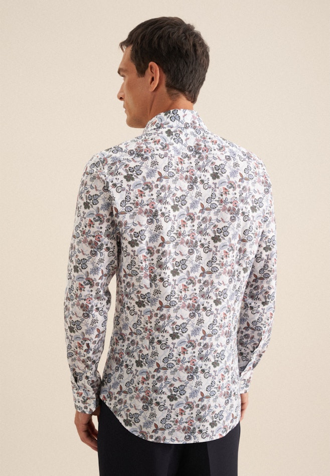 Slim Chemise d'affaires Imprimé dans Orange | Boutique en ligne Seidensticker