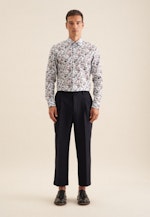 Slim Business Hemd Druck in Orange |  Seidensticker Onlineshop