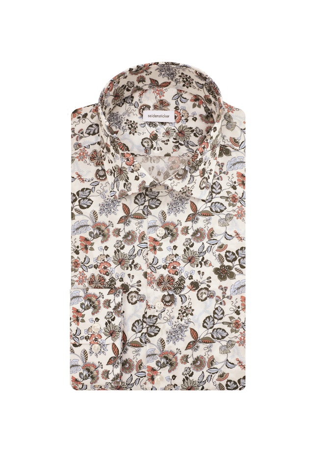 Slim Chemise d'affaires Imprimé in Orange |  Seidensticker Onlineshop