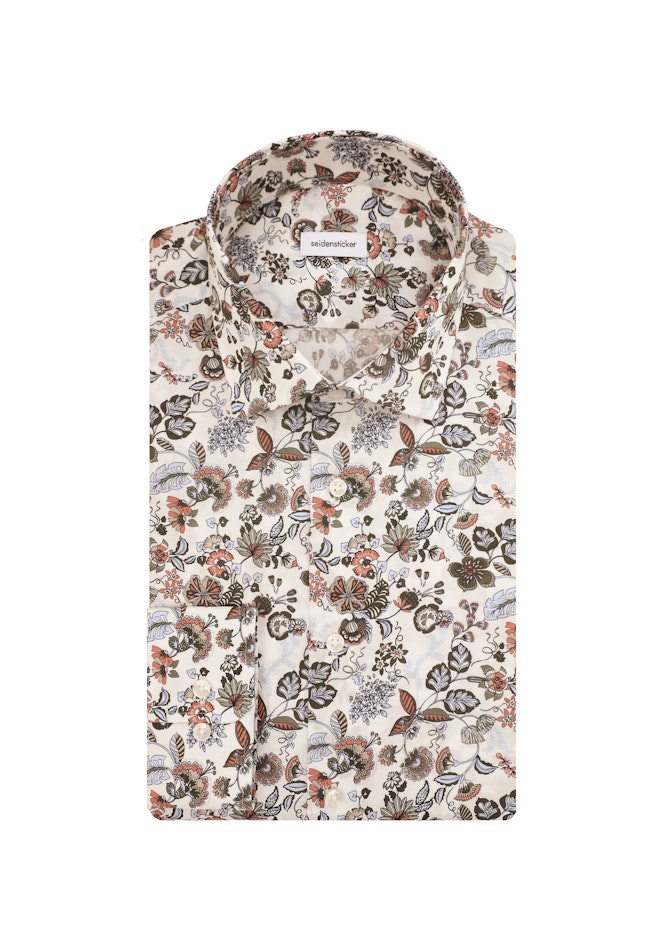 Slim Chemise d'affaires Imprimé dans Orange | Boutique en ligne Seidensticker