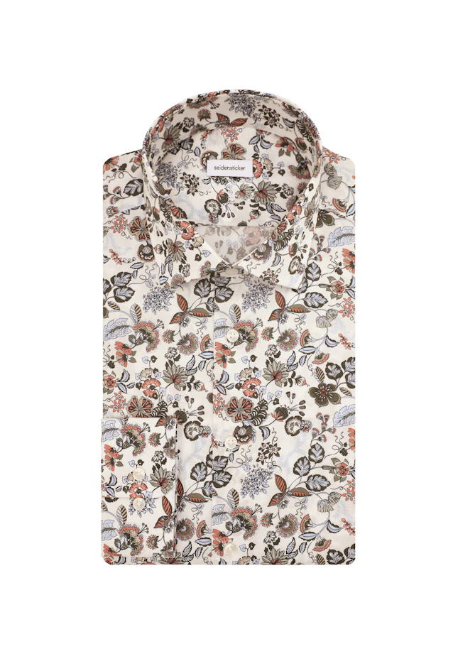 Slim Chemise d'affaires Imprimé in Orange |  Seidensticker Onlineshop