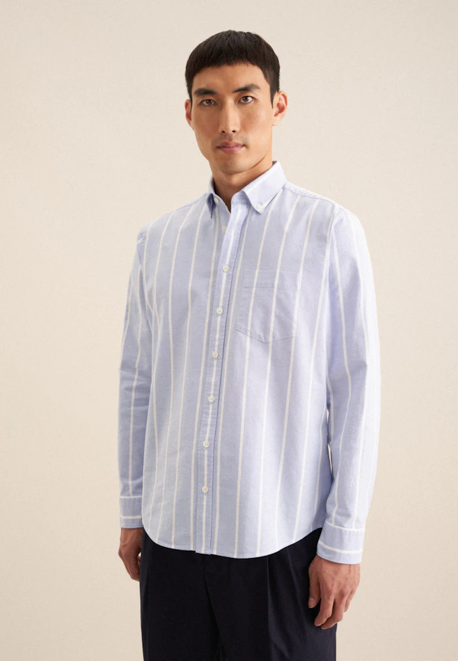 Regular Casual shirt Stripe in Light Blue | Seidensticker online shop