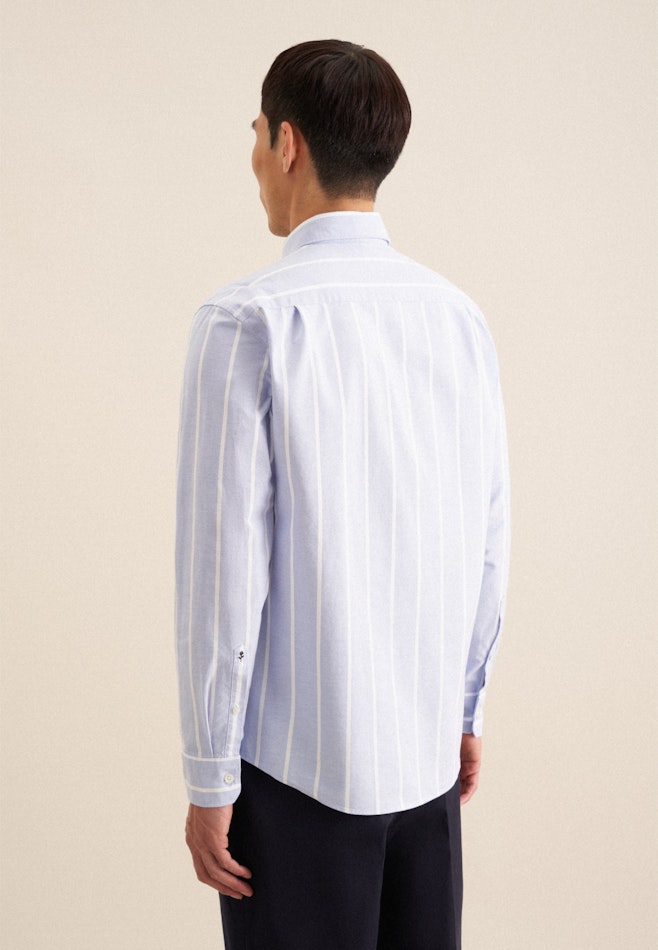 Regular Casual Hemd Streifen in Hellblau | Seidensticker Onlineshop