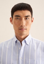 Regular Casual Hemd Streifen in Hellblau |  Seidensticker Onlineshop