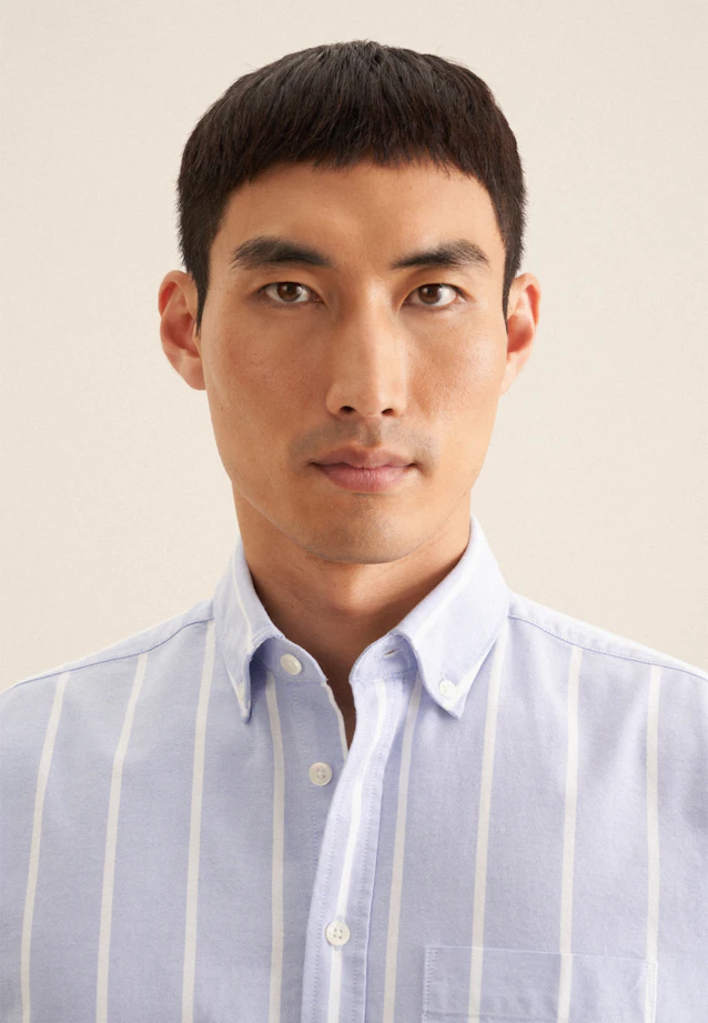 Regular Casual shirt Stripe in Light Blue |  Seidensticker Onlineshop