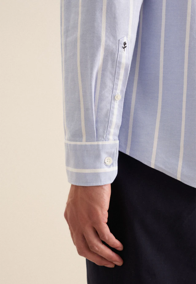 Regular Casual shirt Stripe in Light Blue |  Seidensticker Onlineshop