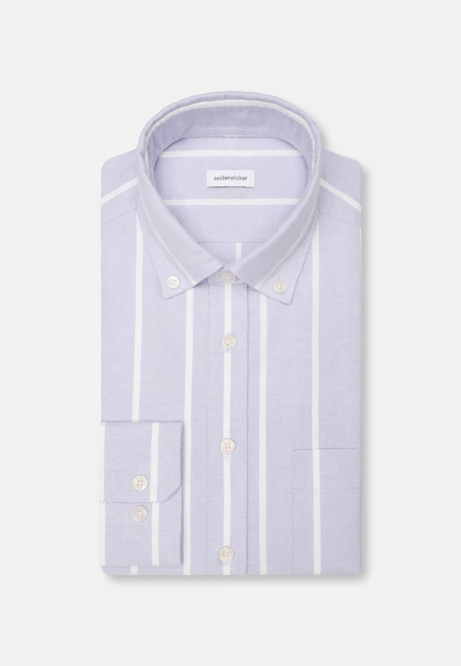 Regular Casual Hemd Streifen in Hellblau | Seidensticker Onlineshop