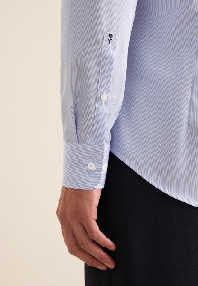 Slim Business Hemd Streifen in Hellblau |  Seidensticker Onlineshop