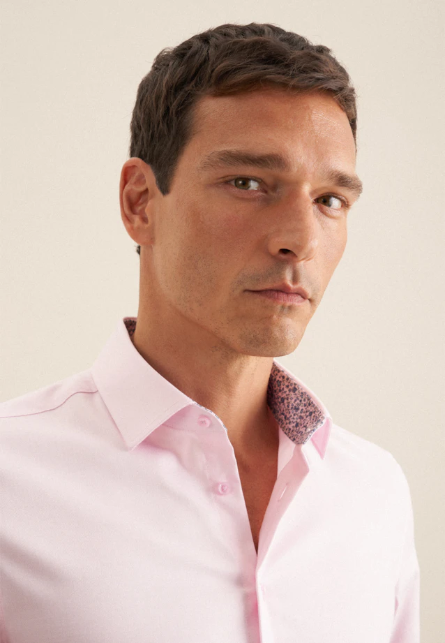 Shaped Chemise d'affaires Uni in Rose Fuchsia |  Seidensticker Onlineshop