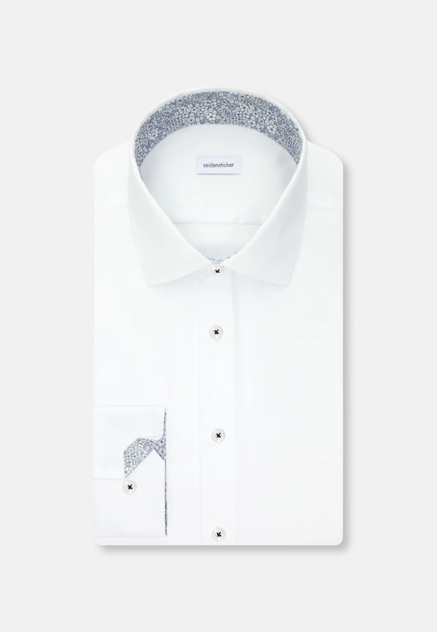 Shaped Business Hemd Uni in Weiß |  Seidensticker Onlineshop
