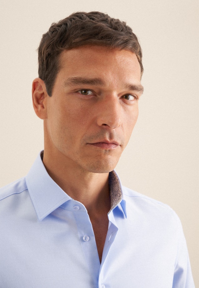 Shaped Business shirt Uni in Light Blue |  Seidensticker Onlineshop