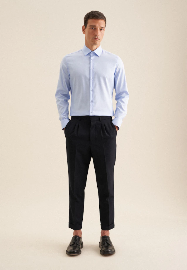 Shaped Business Hemd Uni in Hellblau |  Seidensticker Onlineshop