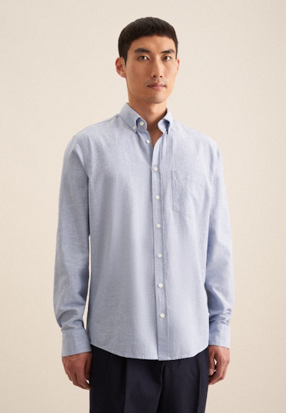 Regular Casual shirt Uni in Light Blue |  Seidensticker Onlineshop