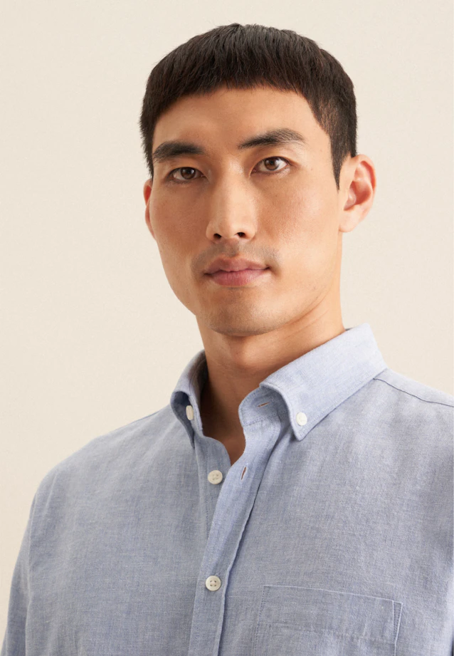Regular Casual Hemd Uni in Hellblau |  Seidensticker Onlineshop