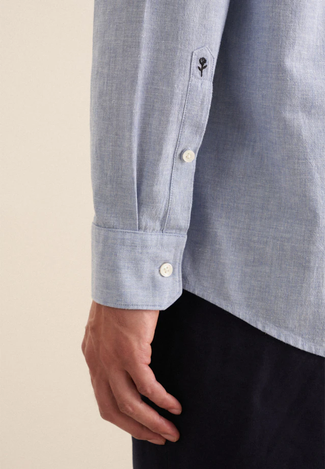 Regular Casual Hemd Uni in Hellblau |  Seidensticker Onlineshop