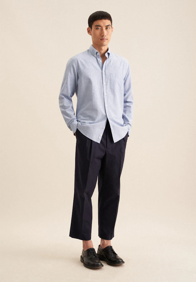 Regular Casual Hemd Uni in Hellblau |  Seidensticker Onlineshop