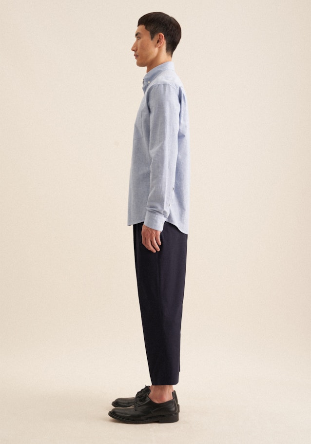 Regular Casual Hemd Uni in Hellblau | Seidensticker Onlineshop