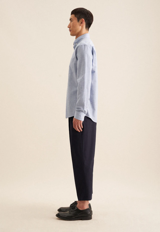 Regular Casual Hemd Uni in Hellblau |  Seidensticker Onlineshop