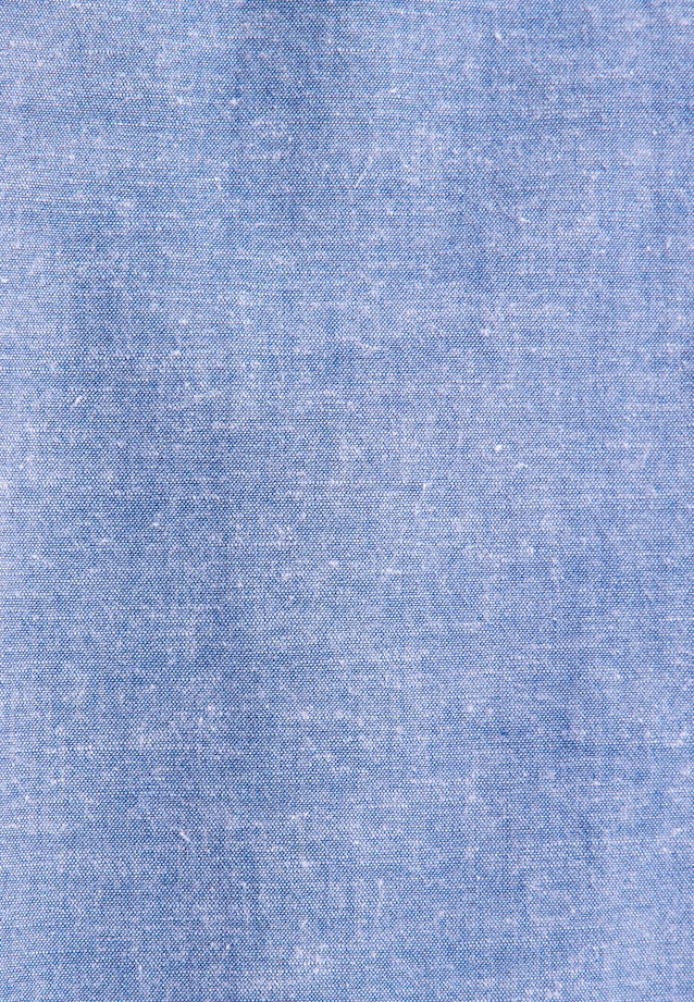 Regular Casual Hemd Uni in Mittelblau |  Seidensticker Onlineshop