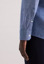 Regular Casual Hemd Uni in Mittelblau |  Seidensticker Onlineshop