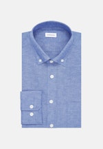 Regular Casual Hemd Uni in Mittelblau |  Seidensticker Onlineshop