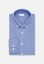 Regular Casual Hemd Uni in Mittelblau |  Seidensticker Onlineshop