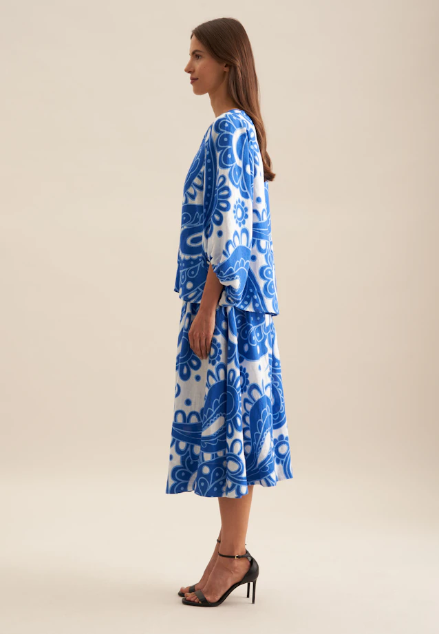 Chemise Paisley in Bleu Moyen |  Seidensticker Onlineshop