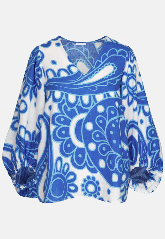 Chemise Paisley in Bleu Moyen |  Seidensticker Onlineshop