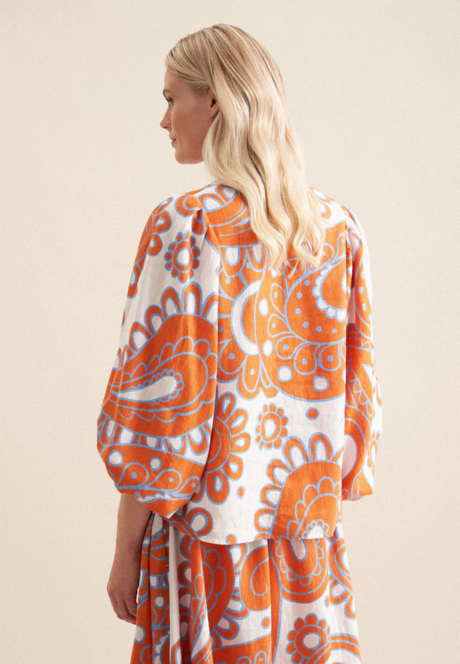 Chemise Paisley dans Orange | Boutique en ligne Seidensticker