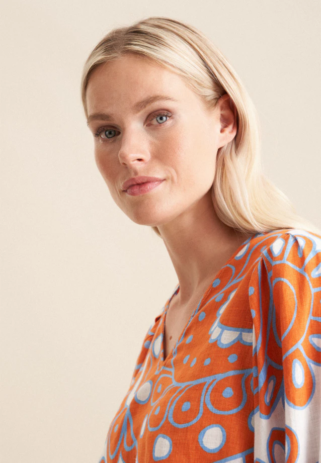 Chemise Paisley in Orange |  Seidensticker Onlineshop