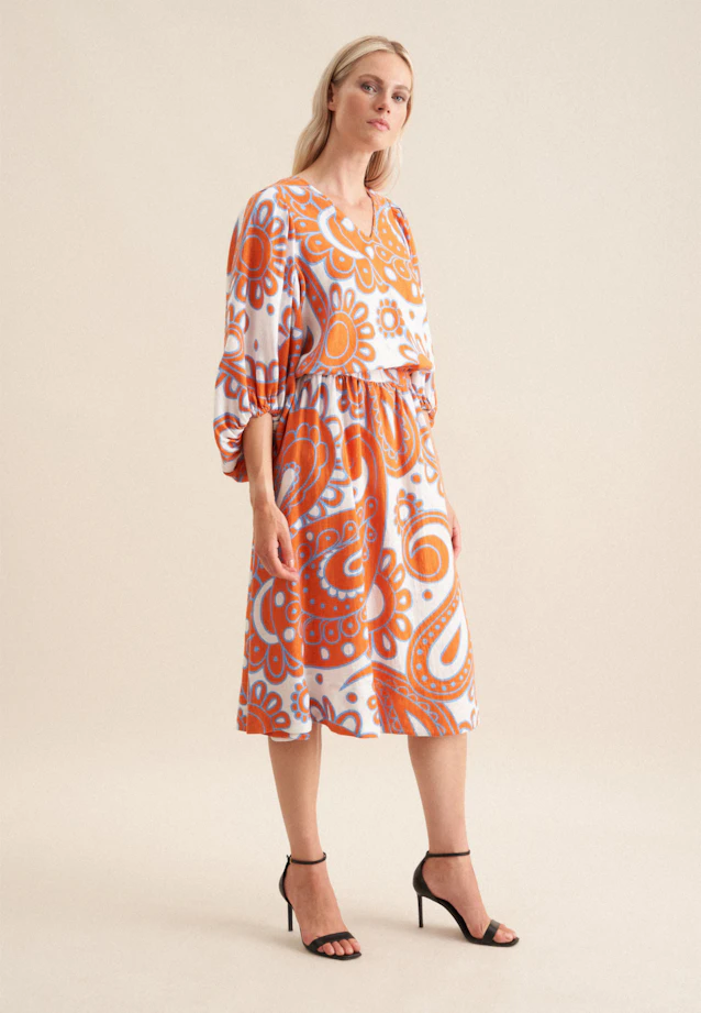 Chemise Paisley in Orange |  Seidensticker Onlineshop
