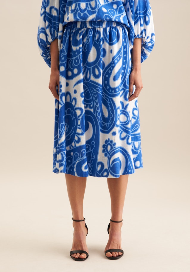 Rock Paisley in Mittelblau | Seidensticker Onlineshop