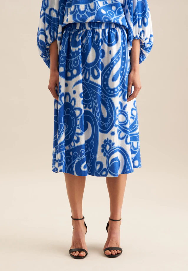 Rock Paisley in Mittelblau |  Seidensticker Onlineshop