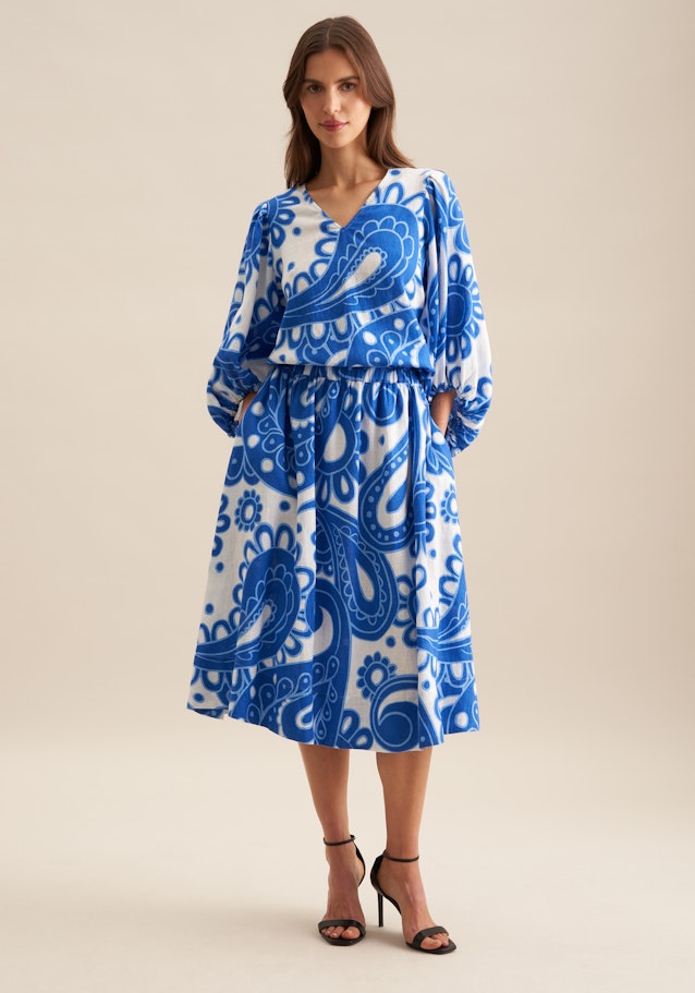 Rock Paisley in Mittelblau | Seidensticker Onlineshop