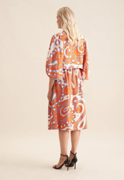 Regular Jupe Paisley in Orange |  Seidensticker Onlineshop