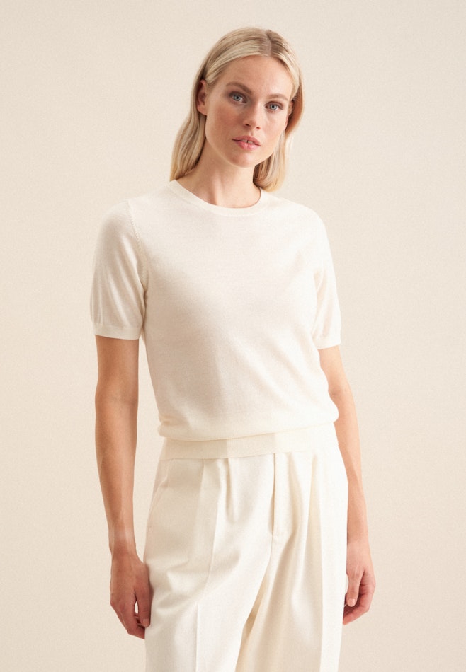 Regular Pullover in Ecru | Seidensticker Onlineshop