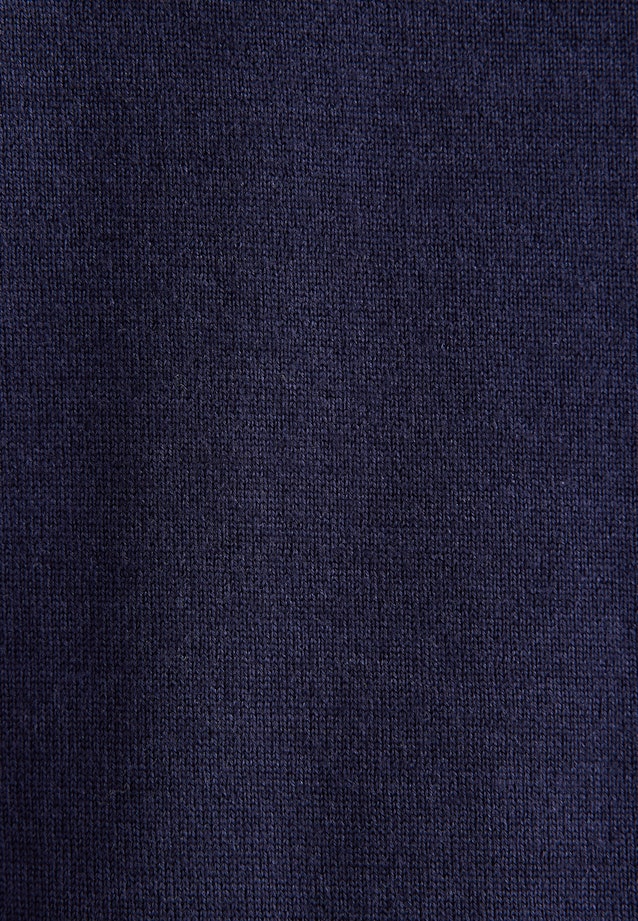 Polo léger en maille en laine et soie in Bleu Foncé |  Seidensticker Onlineshop