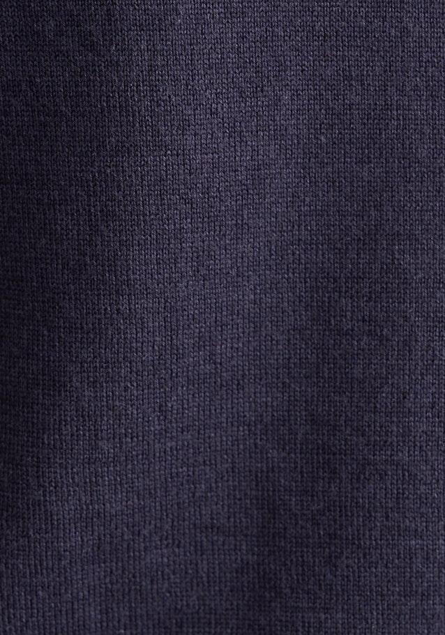 Leichtes Strick Poloshirt aus Wolle und Seide in Deep navy | Seidensticker Onlineshop