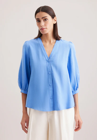 Tunique Uni in Bleu Clair |  Seidensticker Onlineshop