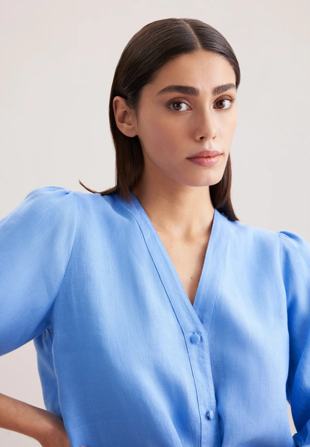 Tunique Uni in Bleu Clair |  Seidensticker Onlineshop