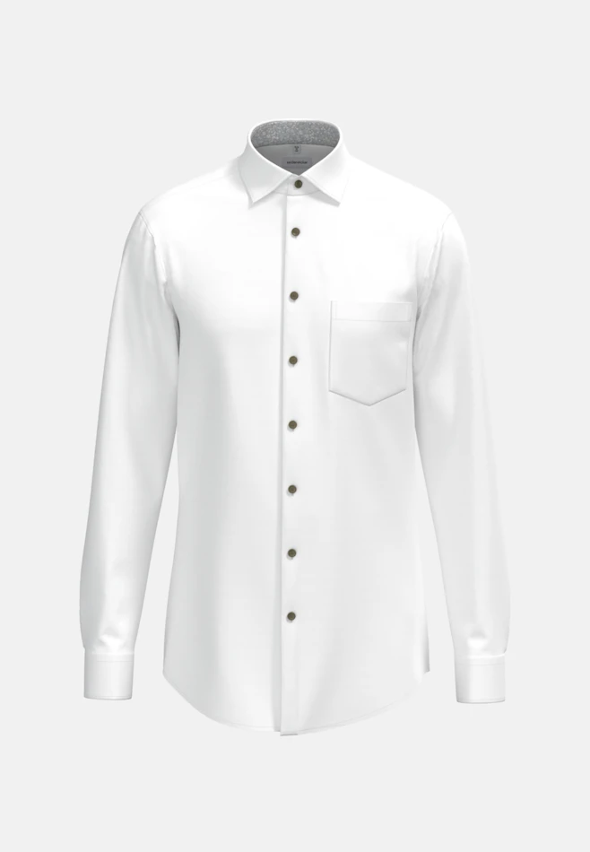 Regular Chemise d'affaires Uni dans Blanc | Boutique en ligne Seidensticker