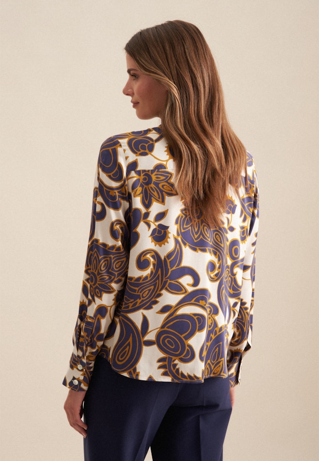 Hemdbluse Paisley in Mittelblau | Seidensticker Onlineshop