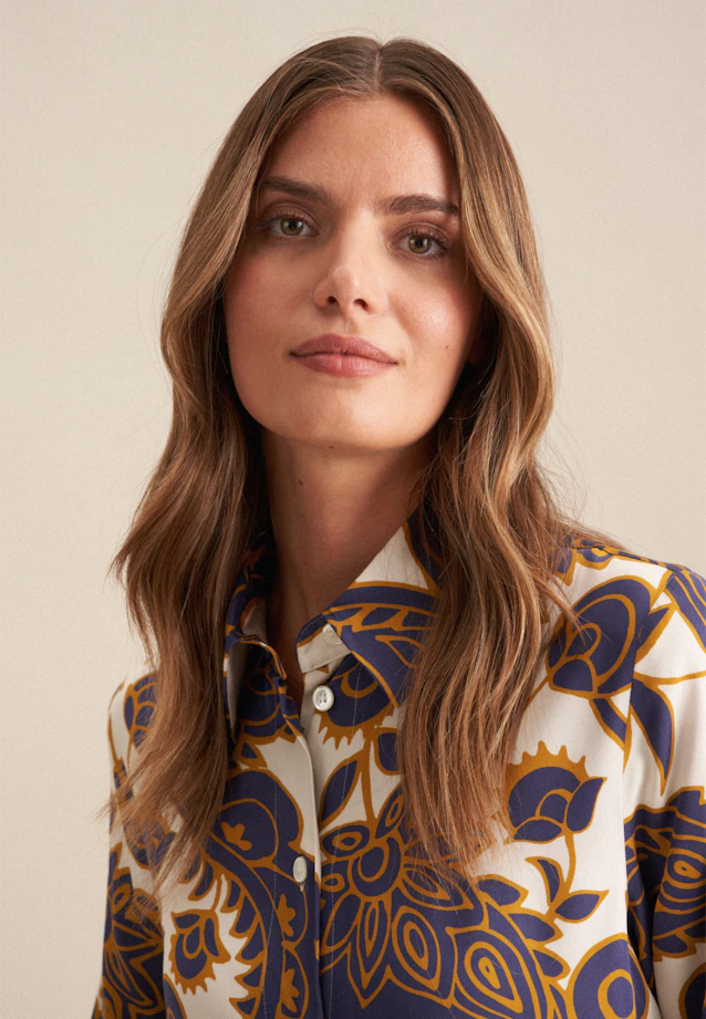 Chemisier chemise Paisley in Bleu Moyen |  Seidensticker Onlineshop