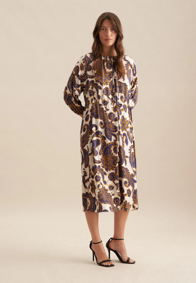 Kleid Paisley in Mittelblau | Seidensticker Onlineshop