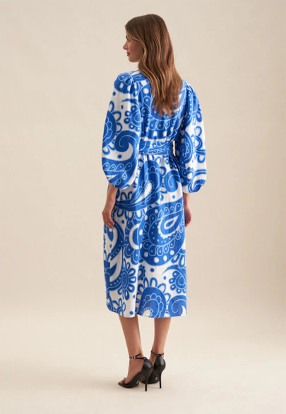 Robe Paisley in Bleu Moyen |  Seidensticker Onlineshop