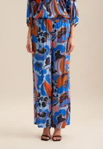 Regular Hose Floral in Mittelblau |  Seidensticker Onlineshop
