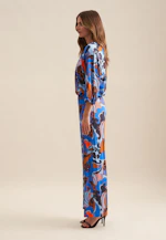 Regular Hose Floral in Mittelblau |  Seidensticker Onlineshop